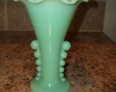 Jadite Jadeite Green Depression Glass 7 7 8 quot Vase