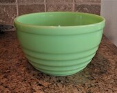 Jeannette Jadite Jadeite Concentric Rings 9 3 4 quot Mixing Bowl