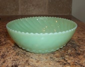 Fire King Jadeite Jadite Diamond Bottom Candy Bowl