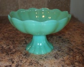 Vintage Fire King Jadite Jadeite Comport