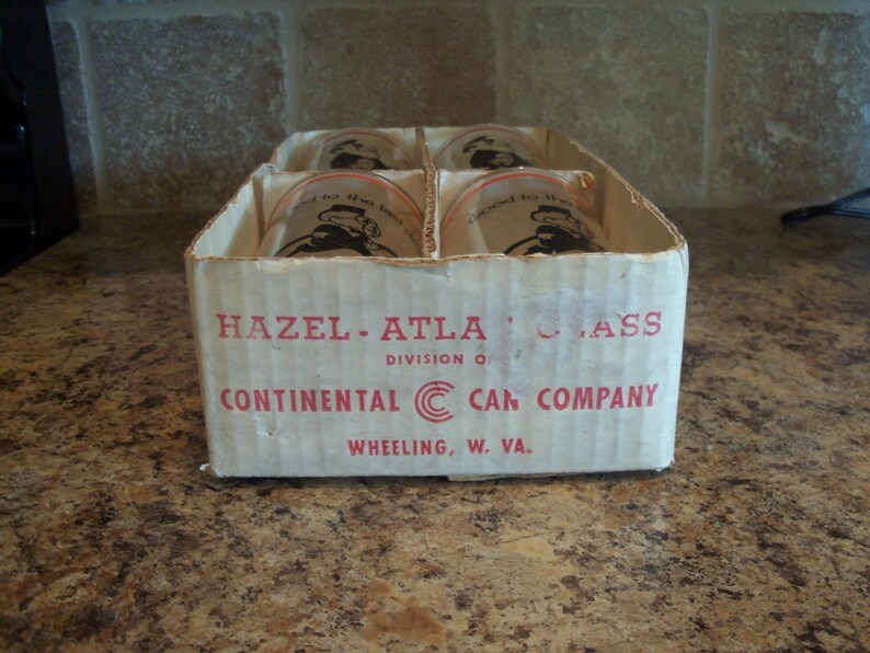 FREE USA Shippingset of 4 Vintage Hazel Atlas Gas Station Etsy