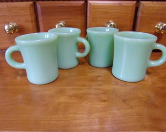 Vintage Fire King Jadeite C Handled Hot Chocolate Mug Kitchen Decor - Etsy
