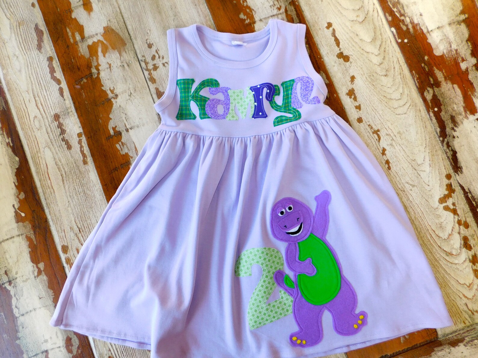 Barney Personalized Dress Barney Birthday Dinosaur Birthday | Etsy
