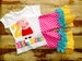 Peppa Pig Outfit, Peppa Pig Birthday, Short or Long Sleeved with Capris or Pants, 6-12m to 8 years 