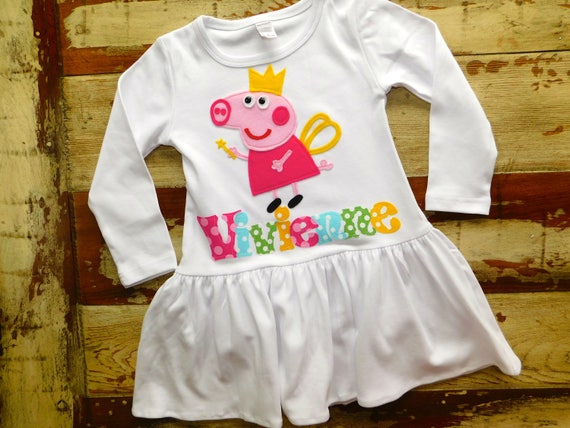 peppa pig long sleeve dress