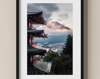 Japan Photo Poster: Sunrise at Mt Fuji I Fine Art Print