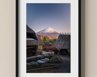 Japan Photo Poster: Mt. Fuji at Sunset I Fine Art Print