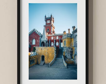 Portugal Photo Poster: Early morning at Sintra Palace I Fine Art Print