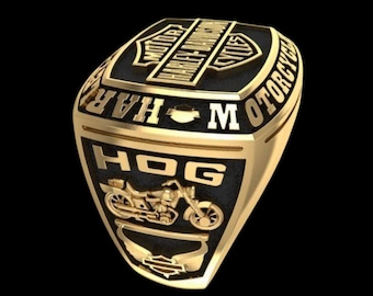 Biker Motorcycle Rider Ring Sterling Silver Style Men Ring Jewelry Gift For Him