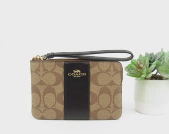 Vintage Y2K Coach Bronze Wristlet Clutch Purse Wallet - Etsy