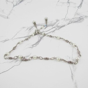 Brighton Silver Tone Beaded Toggle Necklace with Drop Charms image 5