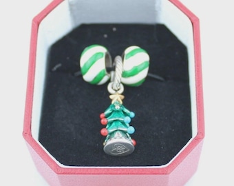 Pulsera con dije de árbol de Navidad de Brighton