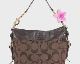 Coach Vintage Y2K Signature Canvas Leather Zoe Bag