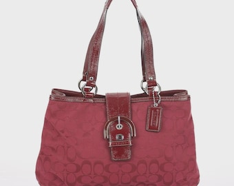 Coach Classic Pouch Bag | Bonnie Cashin NYC | Bordeaux Leather - Etsy