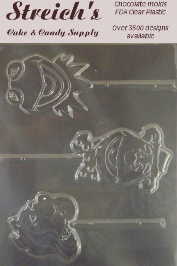 Candy Molds N More Teddy Bear Lollipop Chocolate Candy Mold