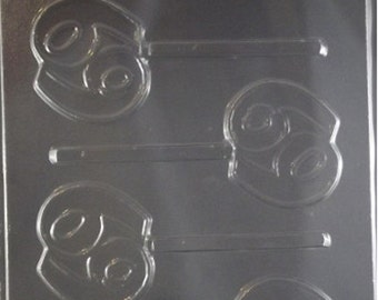Penis Lollipop Candy Mold - 5 Cavity Plastic Mold For Chocolate, Soap, Or Ice Cubes (1.5x3.5 Inches Each)