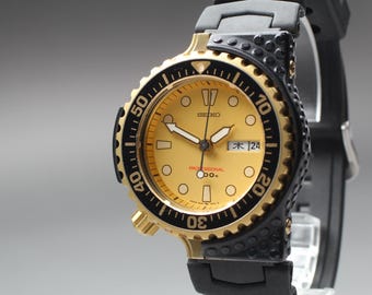SEIKO セイコー 0533-5005 動作品 1914 70sヴィンテージ Seiko 0533-5005 Gold Plated Quartz LCD Collectible Watch *** Full