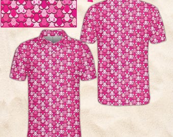 Polo rosa divertido, camiseta de apoyo al cáncer de mama, polo rosa sin mangas, camiseta de concienciación para hombres y mujeres, idea de regalo para luchadores contra el cáncer de mama