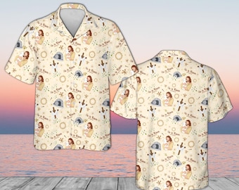Christian He Is Risen Hawaiian Shirt, Easter Jesus Shepherd Button Up, Religious Resurrection Empty Tomb Beach Wear, Faith Based