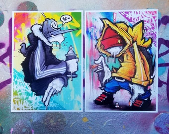 Graffiti Character Etsy