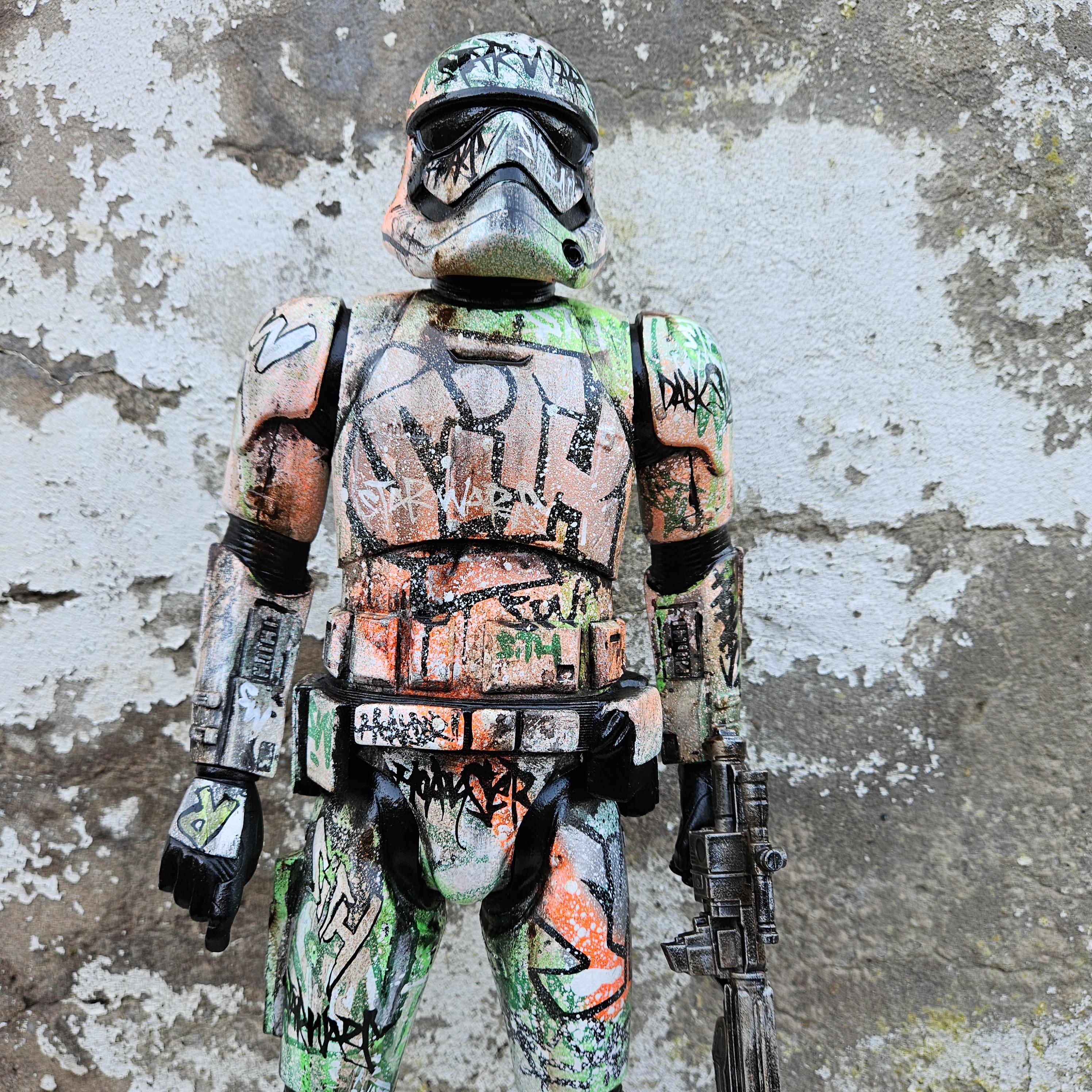 Storm Trooper Star Wars Figure Graffiti Custom by Hoakser - Etsy