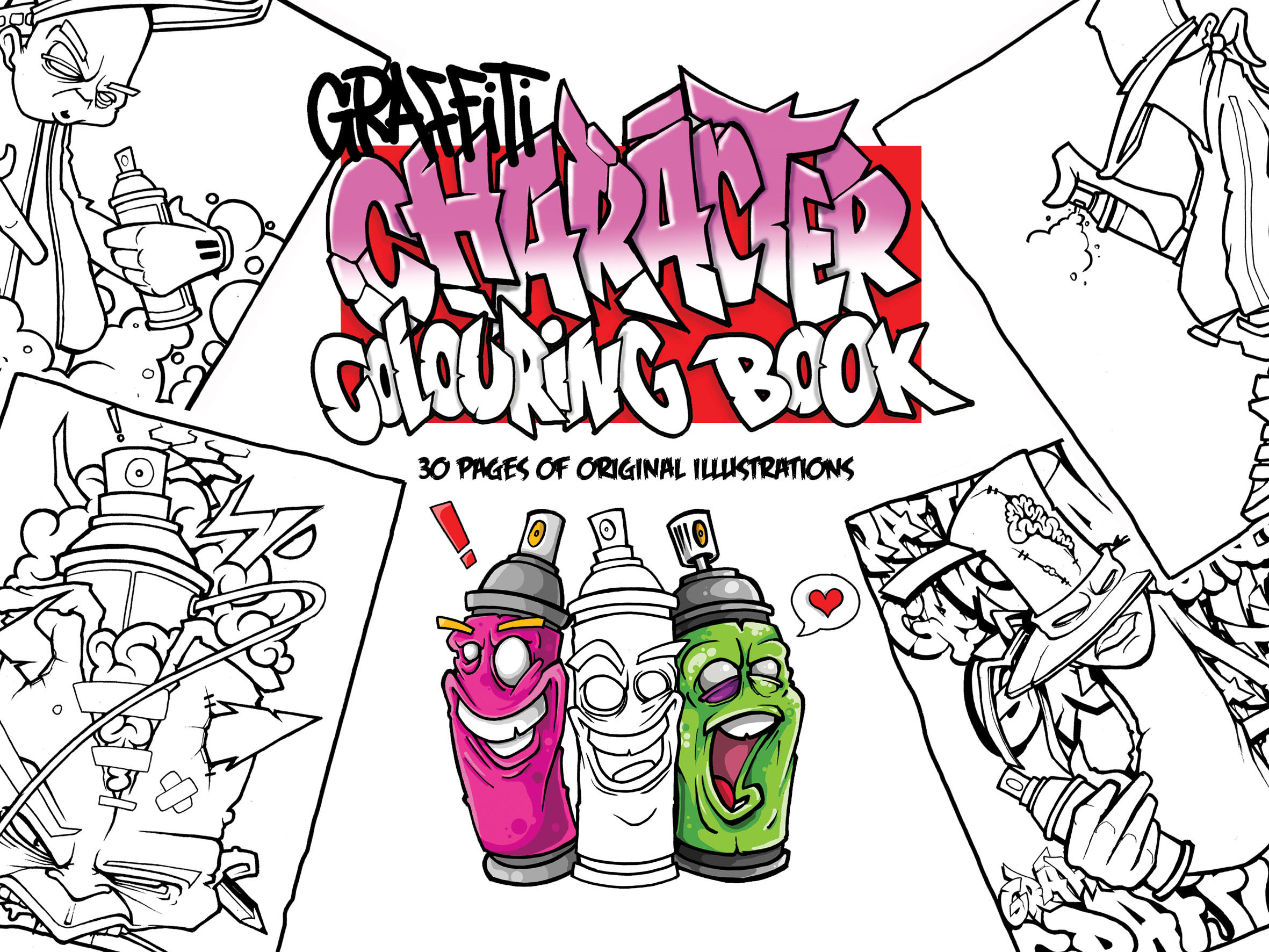 Graffiti Characters Coloring Pages