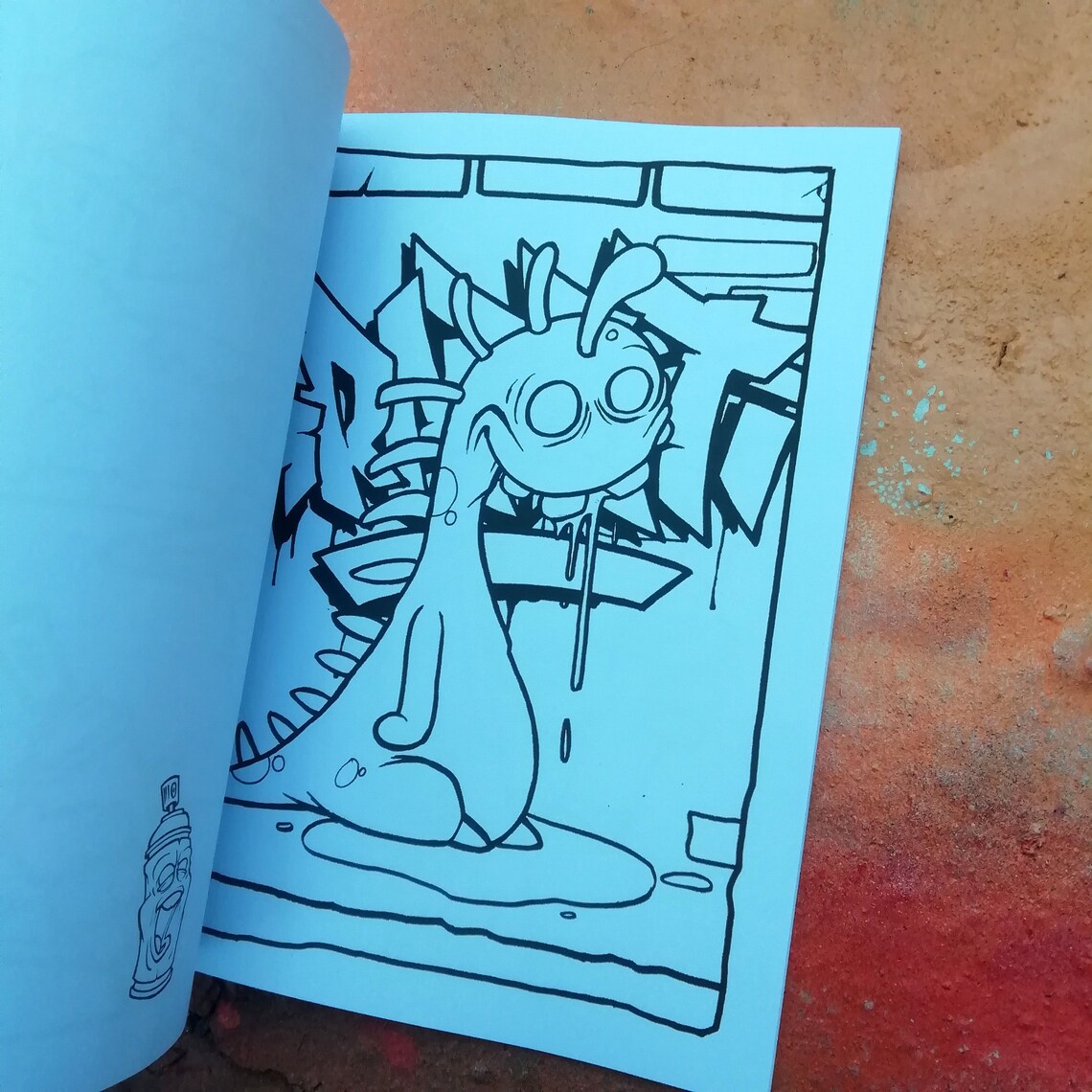 Graffiti Character Colouring Book 30 illustrated pages Etsy