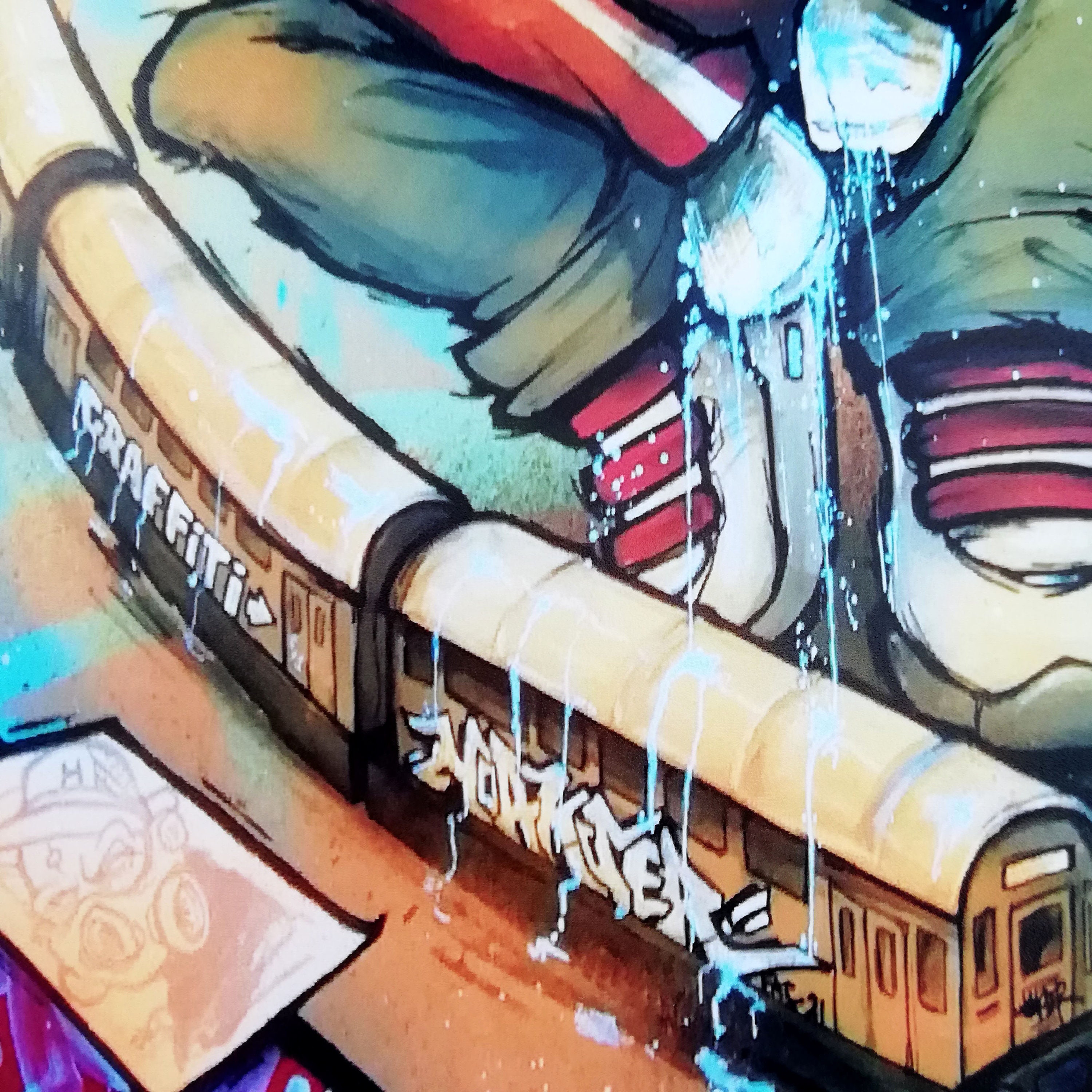 FLOW ROLLER Graffiti Art Signed Print A4 by Hoakser Etsy UK