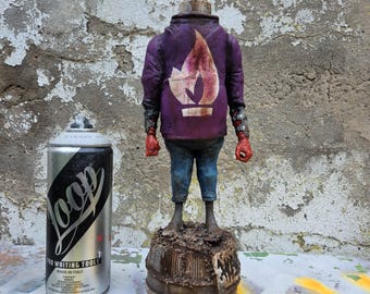 Graffiti Character Fat Cap Statue Sculpture