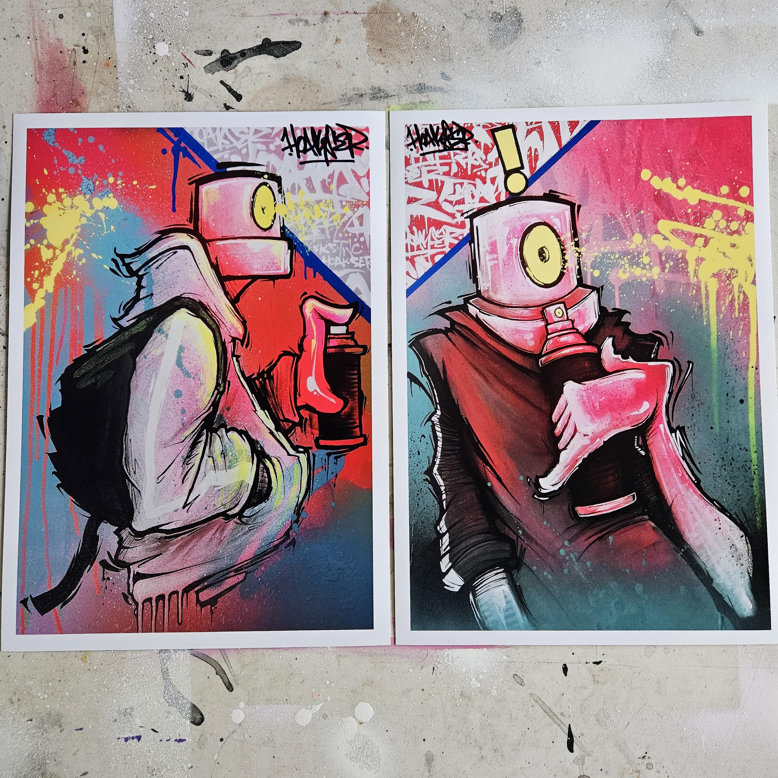 Cartoon spray paint can graffiti - Etsy 日本