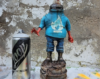Graffiti Fat Cap Character Statue Sculpture