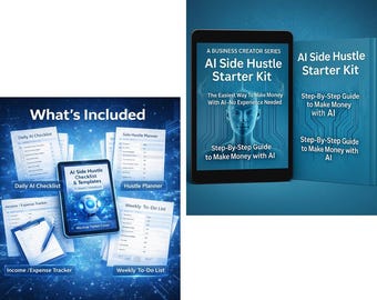AI Side Hustle Starter Kit 2026 – Step by Step Guide + Checklists & Templates | Make Money with AI