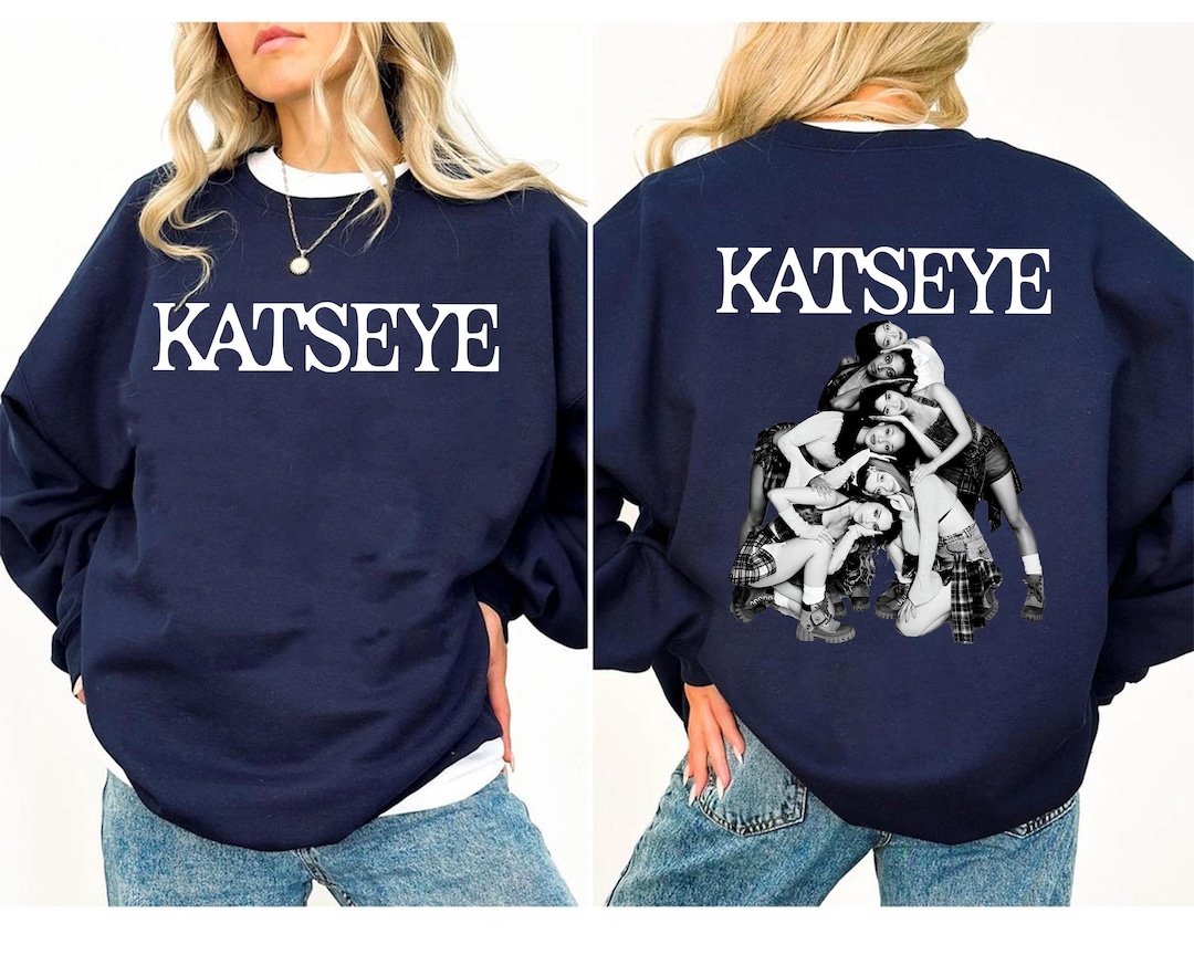 Katseye Tee 2 Sides, Vintage Katseye Music T Shirt, Katseye Kpop