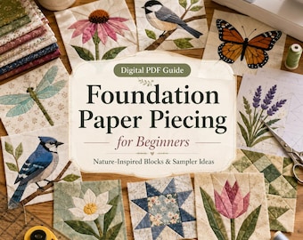 Foundation Paper Piecing Quilt Blocks for Beginners Made Simple - Nature Inspired Designs & Creative Sampler Projects
