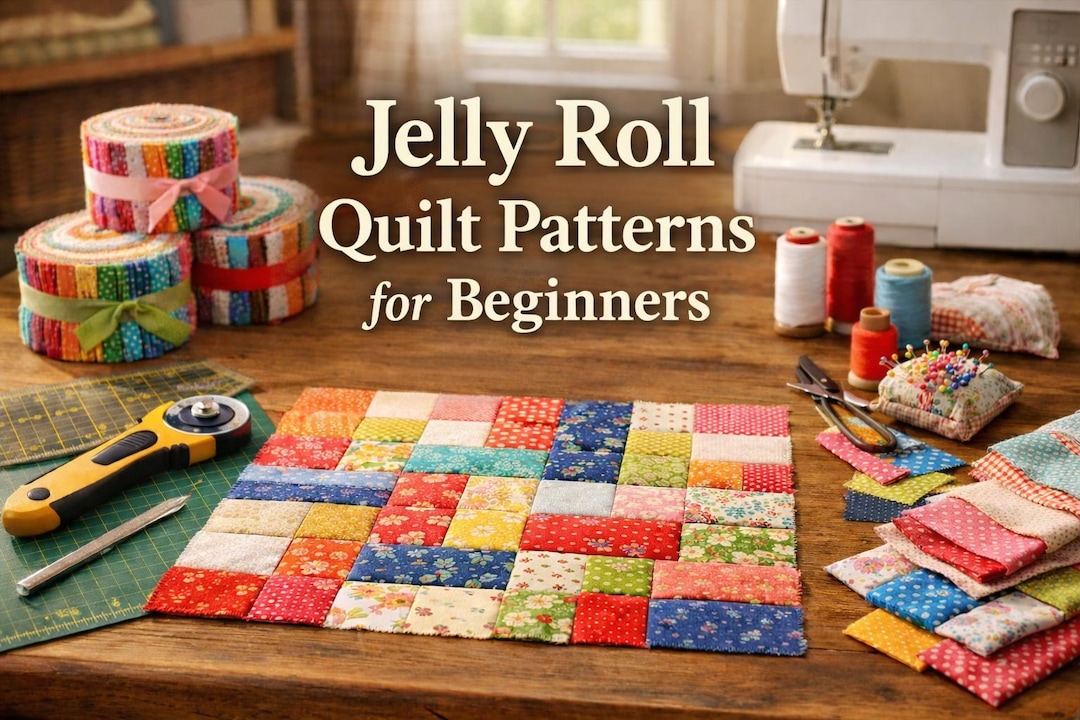 Jelly Roll Quilt Patterns for Beginners - 20+ Easy Precut Fabric Strip ...
