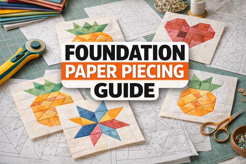 Foundation Paper Piecing Guide – Accurate Quilt Blocks Tutorial (PDF ...