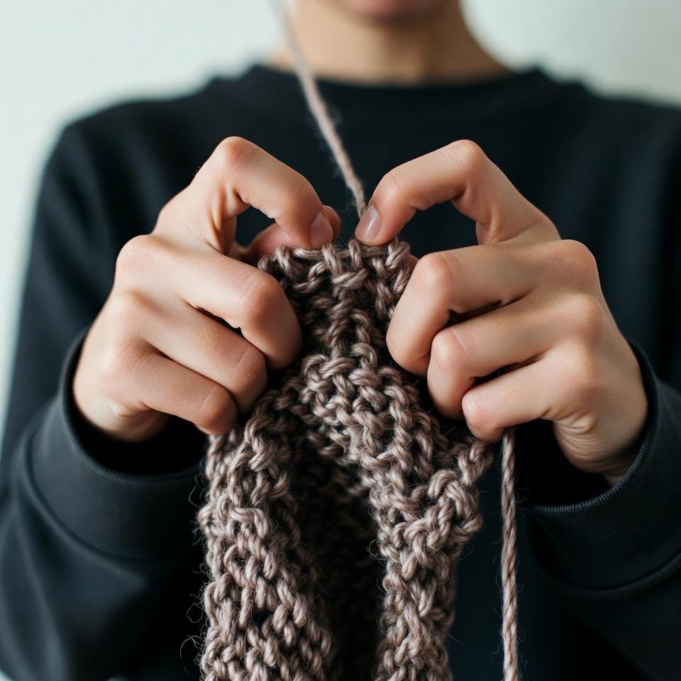 Finger Knitting Guide – Chunky Home Projects, Beginner DIY (PDF Pattern ...