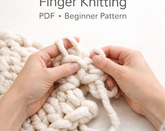 Guide till fingerstickning – Grova hemprojekt, DIY för nybörjare (PDF-mönster)