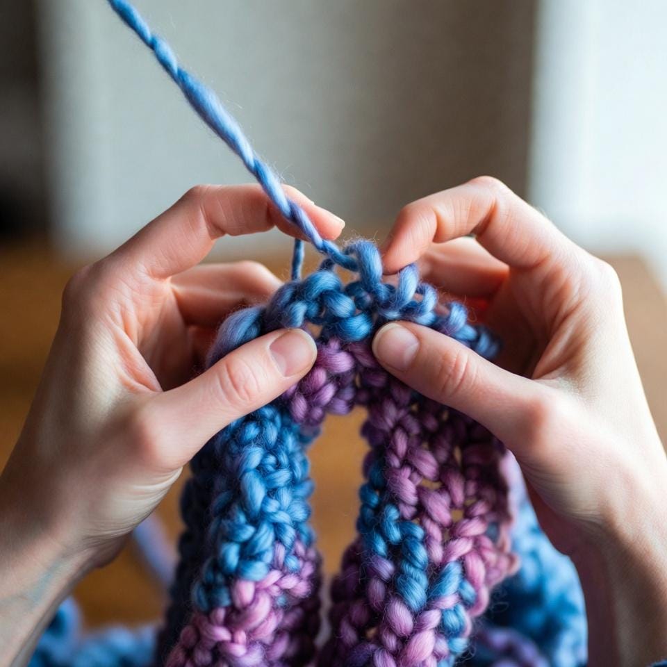 Finger Knitting Guide – Chunky Home Projects, Beginner DIY (PDF Pattern ...