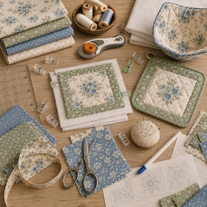 30+ Quilted Bowl Cozy & Hot Pad Ideas for Beginners - Easy Kitchen Sewing Gifts, Fabric Bowl Holders, Scrap Projects and Simple Sewing Guide bild 13