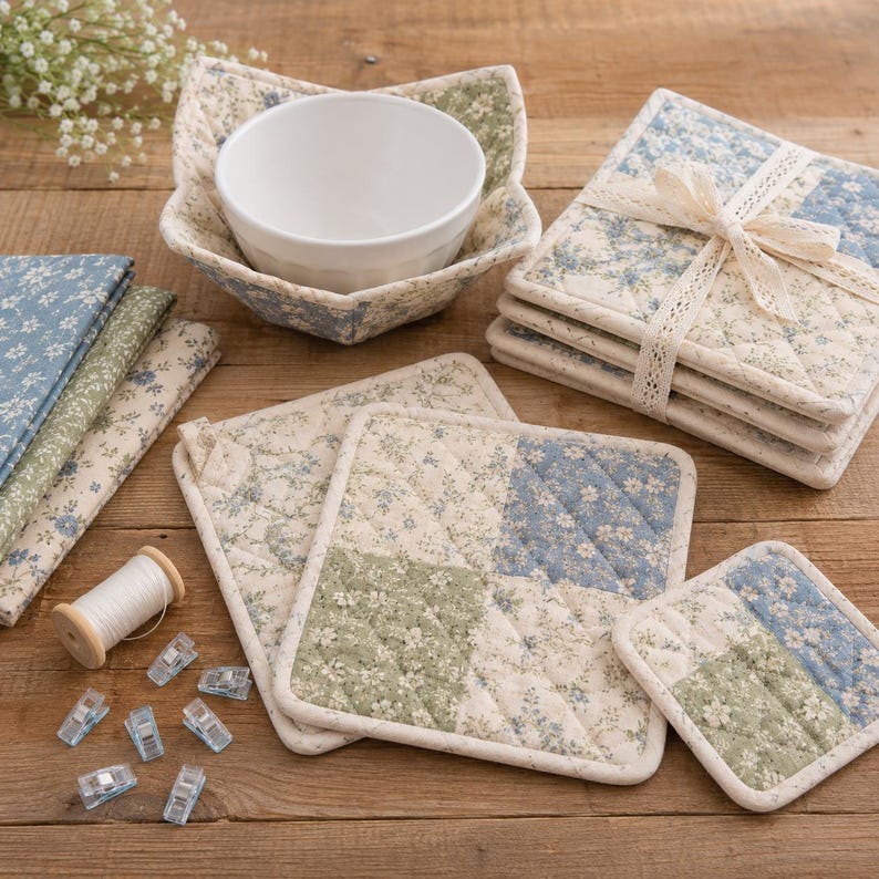 30+ Quilted Bowl Cozy & Hot Pad Ideas for Beginners - Easy Kitchen Sewing Gifts, Fabric Bowl Holders, Scrap Projects and Simple Sewing Guide bild 7