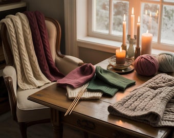 Modelos de Tricô para Acessórios de Inverno – Peças de Tricô Aconchegantes (Modelo em PDF)