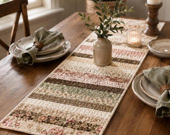 25+ Jelly Roll Table Runner Projects for Beginners – Easy Quilted Table Decor, Fabric Strip Gifts & Simple Sewing PDF Guide