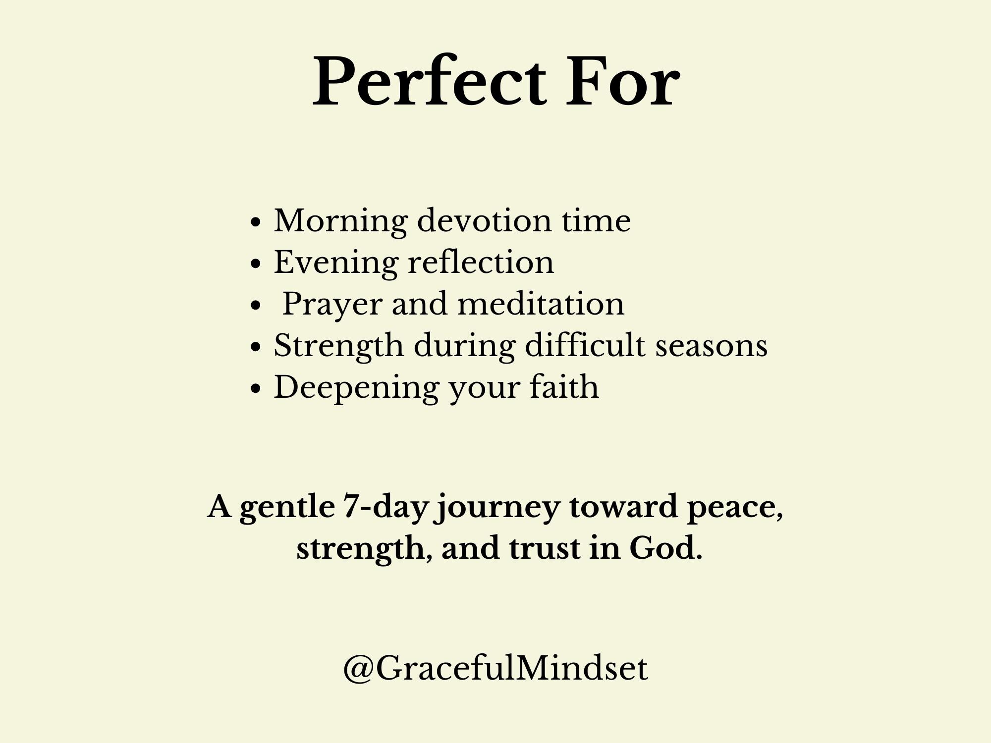 7 Day Christian Devotional Printable | Faith Reflection Journal | Bible ...