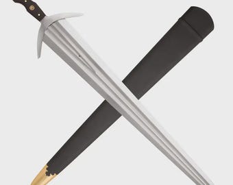 Réplica de la espada corta Cinquedea italiana del siglo XVI de Huntexpk Windlass