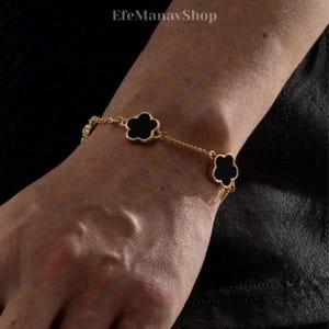 Black clover bracelet - Etsy 日本