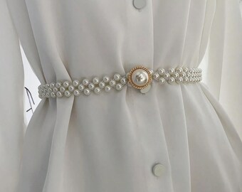 Elegant Pearl Belt: Luxe Pearl-coated Accessory for Every  display picture 1