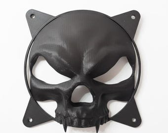 Cubierta de ventilador para PC DraftSkull, mod de caja para juegos de 120 mm