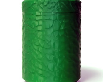 Vassel Arid / Colección de tarros de almacenamiento y organizadores de escritorio con textura 3D. Contenedores de PLA de estilo gótico moderno.