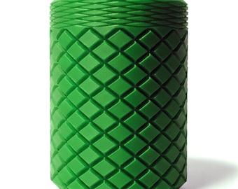 Vassel Apex / Colección de tarros de almacenamiento y organizadores de escritorio con textura 3D. Contenedores de PLA de estilo gótico moderno.